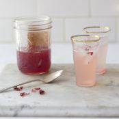 Rhubarb Rosewater Syrup