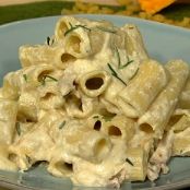 Chew:  Michael Symon's Mac and Cheese with Roasted Chicken, Goat Cheese and Rosemary