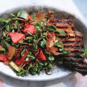 Vietnamese Pork Chops  with Pickled Watermelon