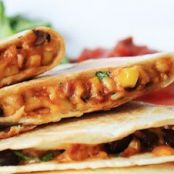 Stuffed Corn & Black Bean Quesadillas