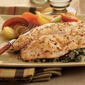 Baked Tilapia with Garlic and Herb Oil