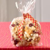Ginger-Caramel Corn with Cashews & Cranberries
