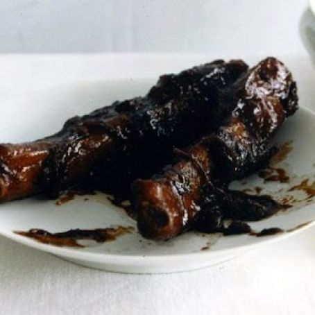PORK  RIBS WITH BLACK VINEGAR SAUCE