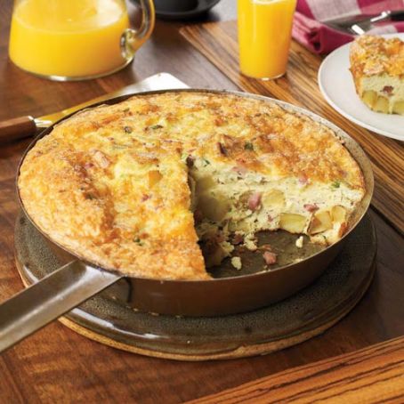 Potato Frittata With Prosciutto & Gruyère