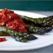 WHEAT BERRIES & ASPARAGUS w/TOM SAUCE