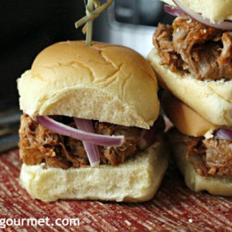 Cranberry Chipotle BBQ Pulled Pork Sliders