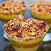 Pumpkin Mousse Trifle With Cranberries and Apricot-Orange Sauce-Food and Wine Festival EPCOT