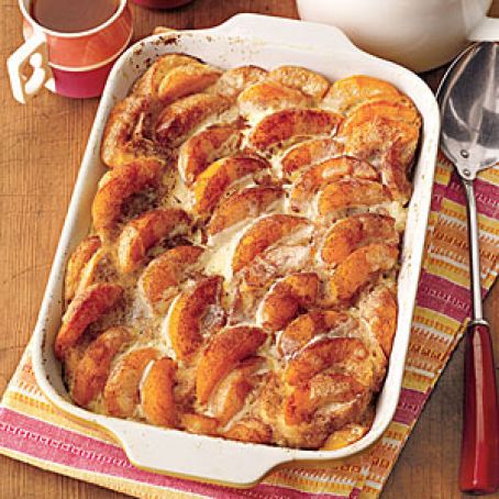 Overnight Peaches-and-Cream French Toast