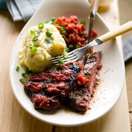 Flank Steak with Chunky Ketchup