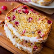 Orange Glazed Cranberry Bread