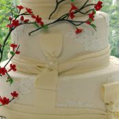 Cinnamon Vanilla Wedding Cake with Mexican Hot Chocolate Buttercream