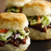 Barbecued Pork Biscuit Sliders
