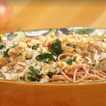 10-Shallot Spaghetti with Kale