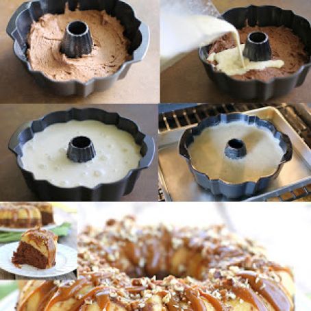 Chocolate Caramel Turtle Flan