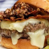 Stuffed Cheeseboard Burgers