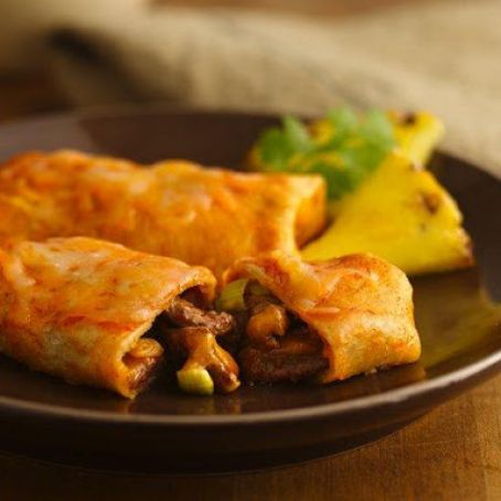 Baked Steak Burritos