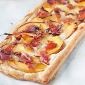 Peach, Proscuito & Brie Tart