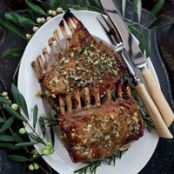 Garlic-Crusted Roast Rack of Lamb