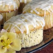 Glazed Lemon Poppy Seed Muffins