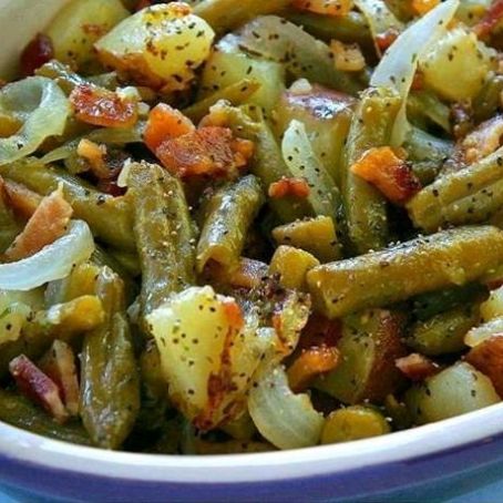 Country Ranch Green Beans ‘n Potatoes with Bacon