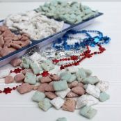 Red, White, and Blue Muddy Buddies