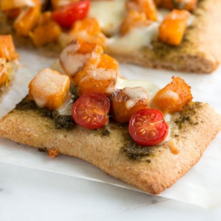 Butternut Squash and Pesto Pizza
