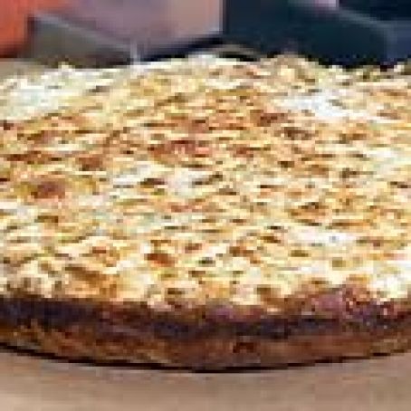 Carbonara Deep-Dish Pasta-Crusted Pan Pizza - Rachael Ray