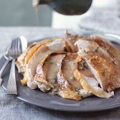 Herb and Mustard Turkey with Green Onion Gravy