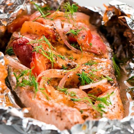 Chilean Baked Salmon in Foil