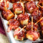 Sweet and Sour Bacon Wrapped Pineapple