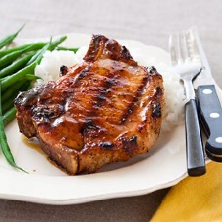 Grilled Honey-Glazed Pork Chops