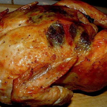 Roast Chicken with Meyer Lemon & Sage