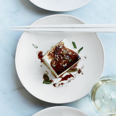 Warm Tofu with Soy-Ginger Sauce