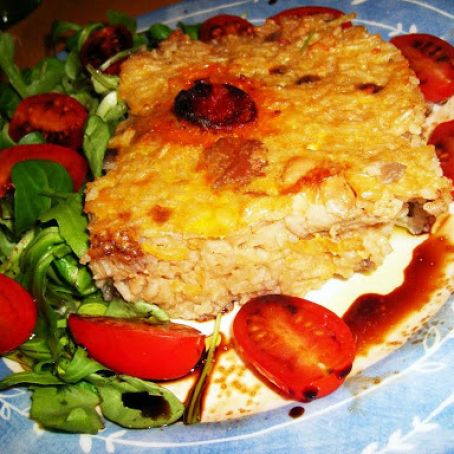 Continental Chicken with Chorico Rice
