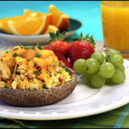 Eggy B-fast Stuffed Mushrooms