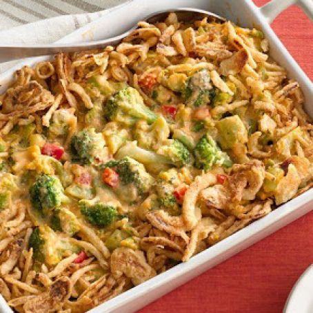 Broccoli Three-Cheese Bake