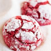 Red Velvet Crinkle Cookies