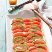 Grapefruit Avocado Salad w/ Mustard Honey Vinaigrette