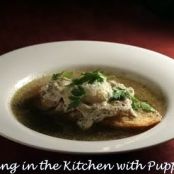 Garlic Soup with Poached Eggs   Soup a l'Oeuf, Provencale