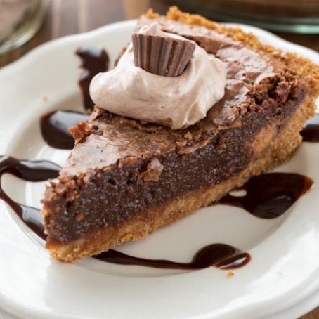 Chocolate Chess Pie with Graham Cracker Crust