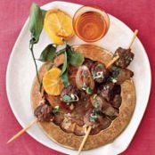 Ground Lamb and Shallot Kebabs with Pomegranate Molasses