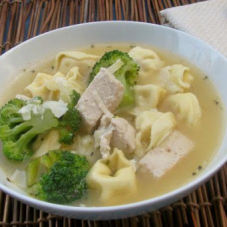 Tortellini and Chicken Soup