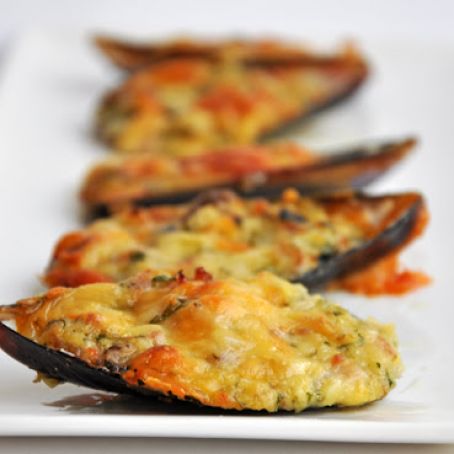 MUSSELS*****Baked Stuffed Mussels