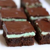 CHOCOLATE MINT BROWNIES