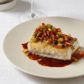 Sautéed Cod with Rich Ketchup Sauce