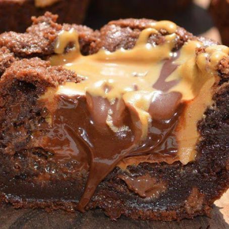Chocolate Peanut Butter Brownie Bites