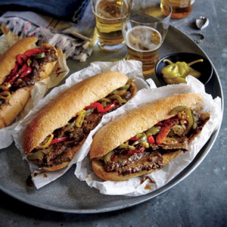 Chicago-Style Italian Beef Hoagies