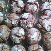 Chocolate Hazelnut Crinkle Cookies