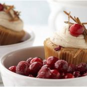 Cranberry Chai Cupcakes