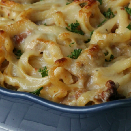 Chicken Fettuccine Bake